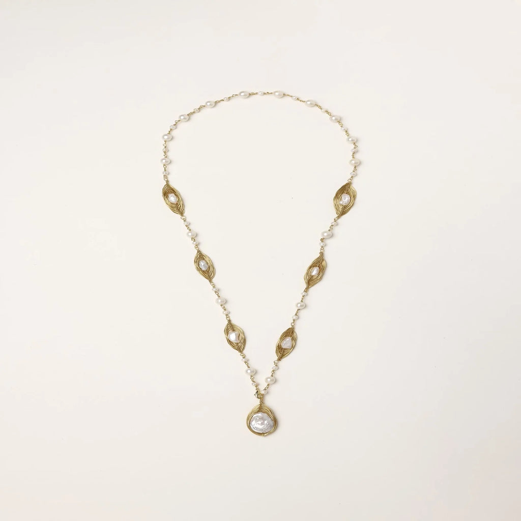 Baroque Pearl Garden Necklace