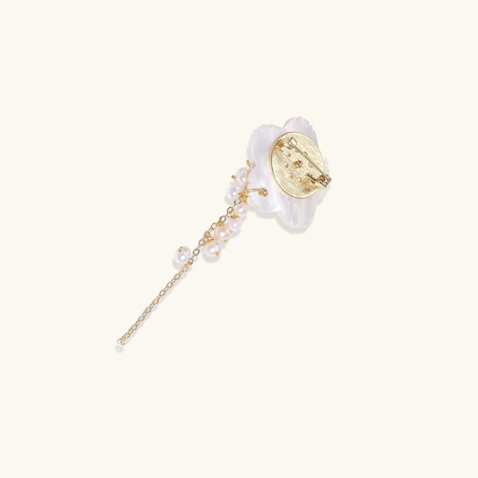 Pearl Cascade Pansy Pin